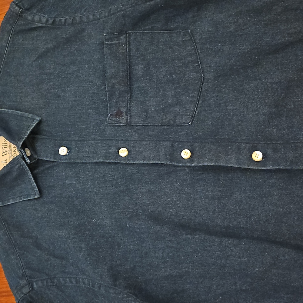 Extra Small Jack Wills Classic Blue Denim Colored Shirt